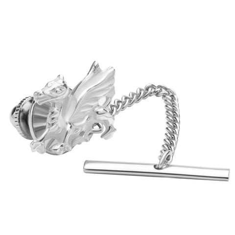 Sterling Silver Welsh Dragon Tie Tack
