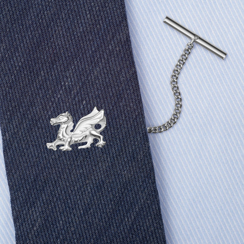 Sterling Silver Welsh Dragon Tie Tack