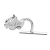 Sterling Silver Football Boot Tie Tack