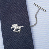 Sterling Silver Horse Racing Tie Tack