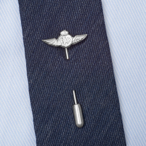 Sterling Silver RAF Wings Tie Tack