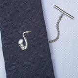 Sterling Silver Saxophone Tie Tack