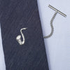 Sterling Silver Saxophone Tie Tack