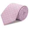 Pink Elephant Luxury Printed Silk Tie