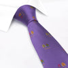 Jockey & Crop Lilac Woven Silk Tie