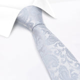 Classic Duck Egg Paisley Silk Tie