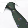 Jockey & Crop Green Woven Silk Tie