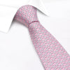 Pink Elephant Luxury Printed Silk Tie