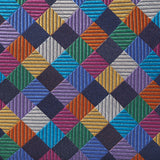 Multi Colour Check Luxury Woven Silk Tie