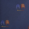 Jockey & Crop Navy Woven Silk Tie