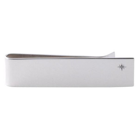 Sterling Silver Diamond Money Clip