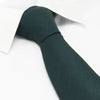 Plain Racing Green Wool Mix Tie