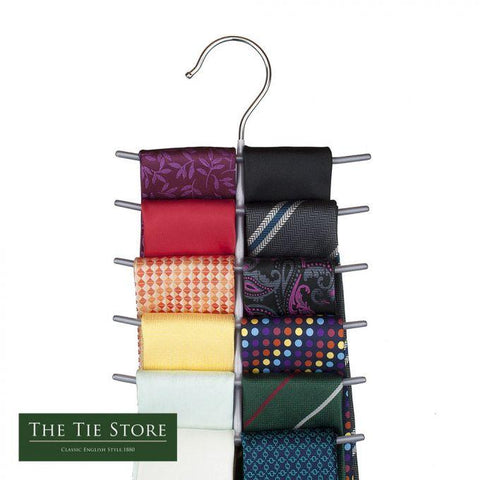 Non Slip Metallic Tie Hanger