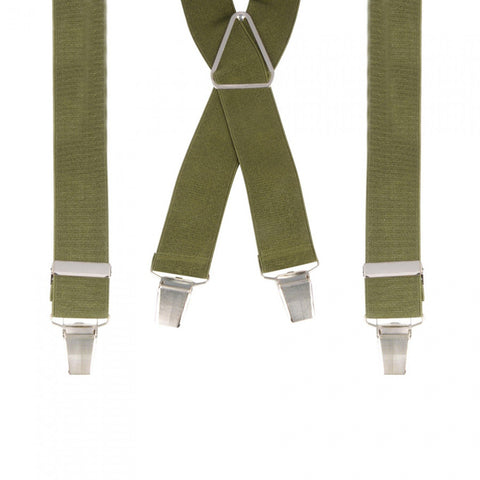 Plain Olive 35mm Elastic Brace