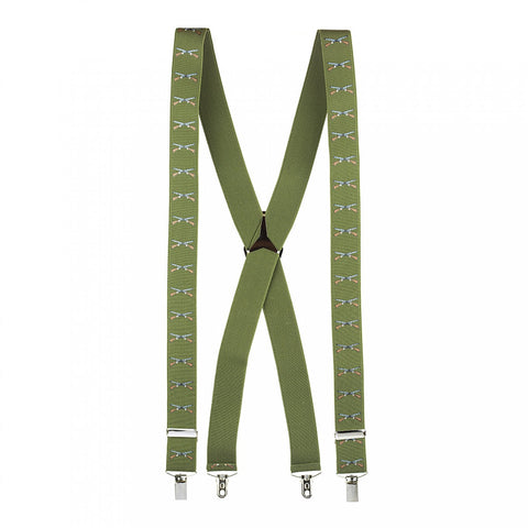 Country Green Shooting Braces