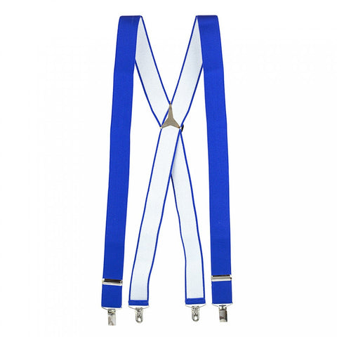 Plain Royal Blue 35mm Elastic Braces