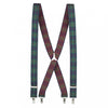 Luxury Green Tartan Braces