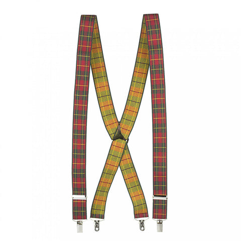 Luxury Red Tartan Braces