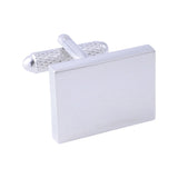 Silver Plated Rectangle Cufflinks