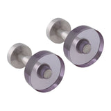 Purple Acrylic Stainless Steel Cufflinks