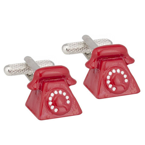 Red Telephone Cufflinks