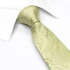 Sage Green Paisley Woven Silk Tie