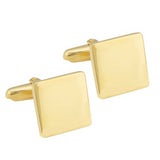 Gold Plated Sterling Silver Square Cufflinks