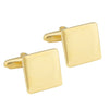 Gold Plated Sterling Silver Square Cufflinks