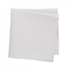Plain White Woven Silk Handkerchief