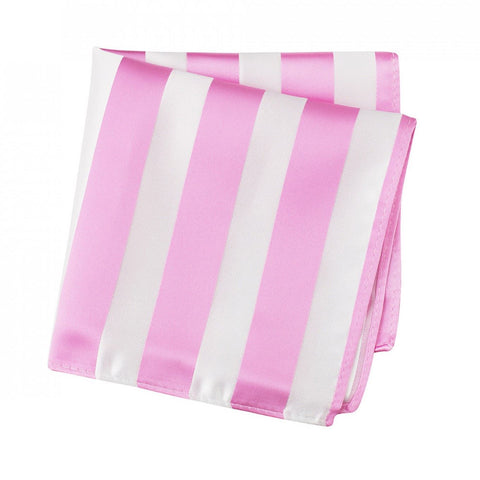 Pink & White Striped Handkerchief