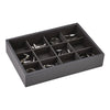 Stacker Mini Charcoal Cufflink Box (Lid Included)