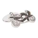 Silver Plated Motorbike Chain Cufflinks