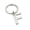 Sterling Silver Letter F Keyring