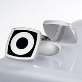 Black Square & Circle Cufflinks