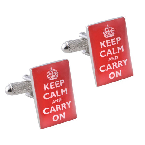 Keep Calm & Carry On Cufflinks