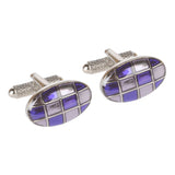 Purple/Mauve Oval Cufflinks