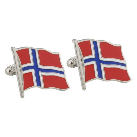 Norwegian Flag Cufflinks