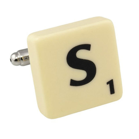 Letter S Scrabble Cufflink