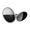 Sterling Silver Mother of Pearl & Onyx Double Sided Cufflinks