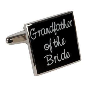 Black Grandfather of the Bride Cufflinks