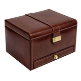 Heritage Brown Luxury Watch & Cufflink Box