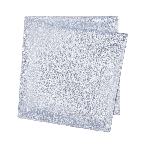 Pastel Blue Textured Woven Silk Handkerchief