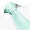 Plain Cyan Silk Tie