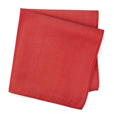 Red Woven Silk Handkerchief