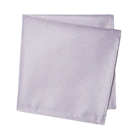 Pastel Lilac Textured Woven Silk Handkerchief