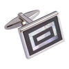 Mother of Pearl Retracting Rectangles Cufflinks