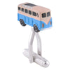 Blue and White VW style Campervan Cufflinks