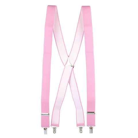 Plain Pink 35mm Elastic Braces