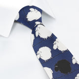 Navy Sheep Silk Tie