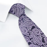 Purple Paisley Luxury Silk Tie
